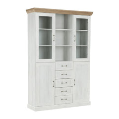 Royal W2S vitrina cu 5 sertare si 4 usi W2D , bufet Royal , pin nordic/stejar sălbatic