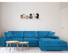 COLTAR SALIA , COLTAR CU SEZLONG EXTENSIBIL , 3 LOCURI , SPATIU DE DEPOZITARE , TETIERE REGLABILE