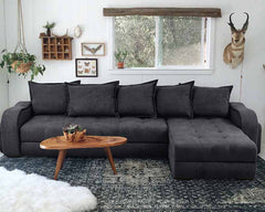 COLTAR MONZA , COLTAR CU SEZLONG EXTENSIBIL ,3 LOCURI + 2 LOCURI STANGA / DREAPTA , 2 TABURETI INCLUSI