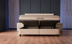 Pat tapitat cu somiera rabatabila, Infinity 160x200 cm