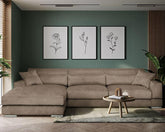 COLTAR SALIA , COLTAR CU SEZLONG EXTENSIBIL , 3 LOCURI , SPATIU DE DEPOZITARE , TETIERE REGLABILE