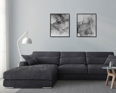 COLTAR SALIA , COLTAR CU SEZLONG EXTENSIBIL , 3 LOCURI , SPATIU DE DEPOZITARE , TETIERE REGLABILE