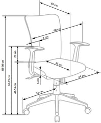 SCAUN BIROU NODY ROZ