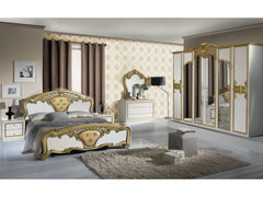 DORMITOR EVA BIANCO GOLD