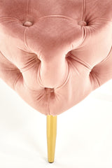 Banca Athena Catifea Roz/ Auriu