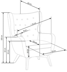 FOTOLIU MARVEL VELVET GRI/NEGRU