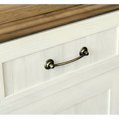 Royal KS5 comodă, 5 sertare, pin nordic/stejar sălbatic