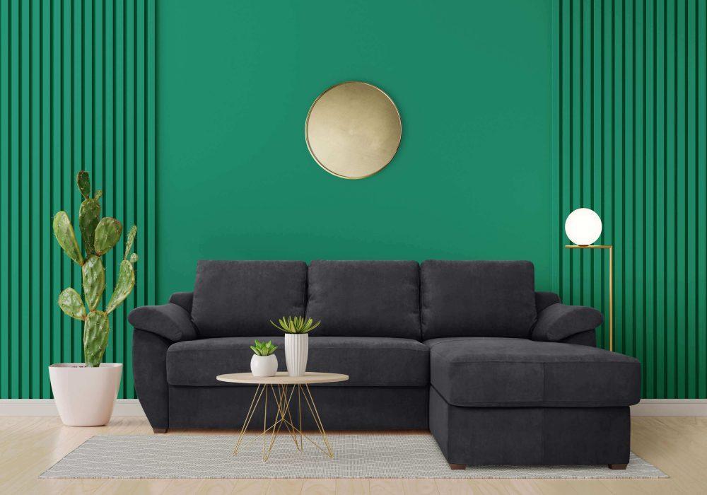 COLTAR ROMA , COLTAR CU SEZLONG EXTENSIBIL , 2 LOCURI , 2 SPATII DE DEPOZITARE , SALTEA TIP RELAXA